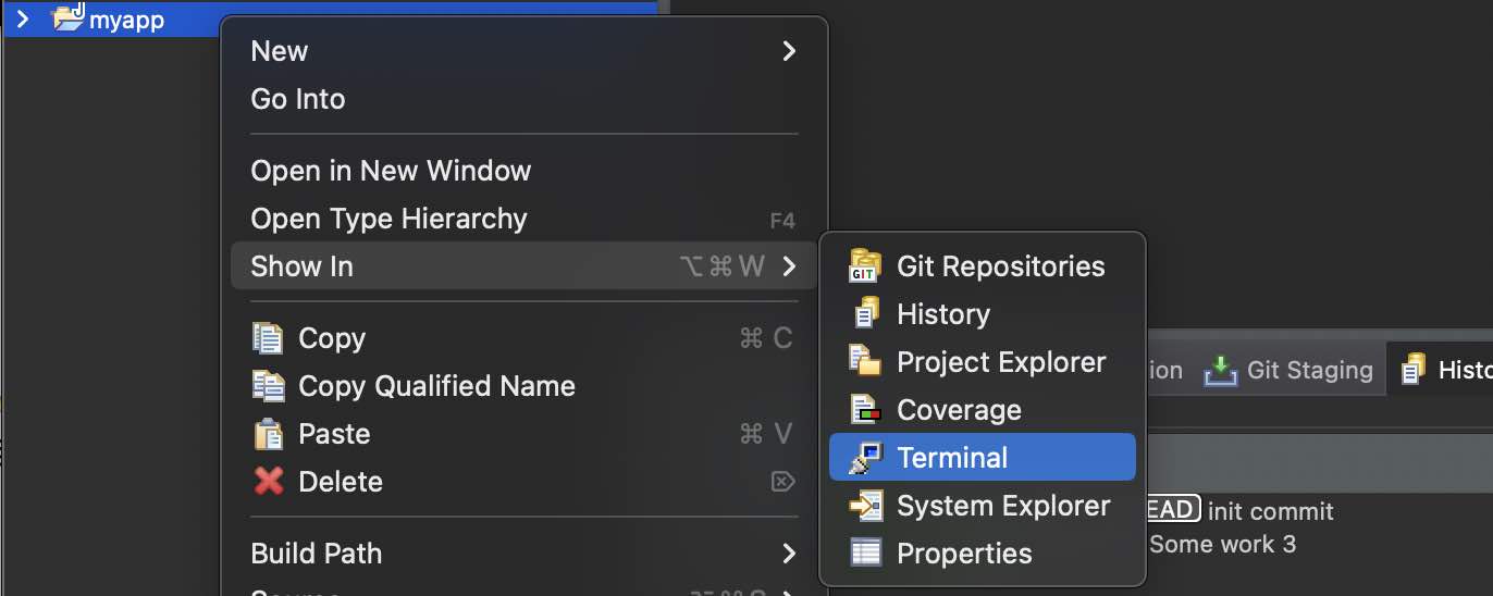 Convert existing code project into a git project using Eclipse